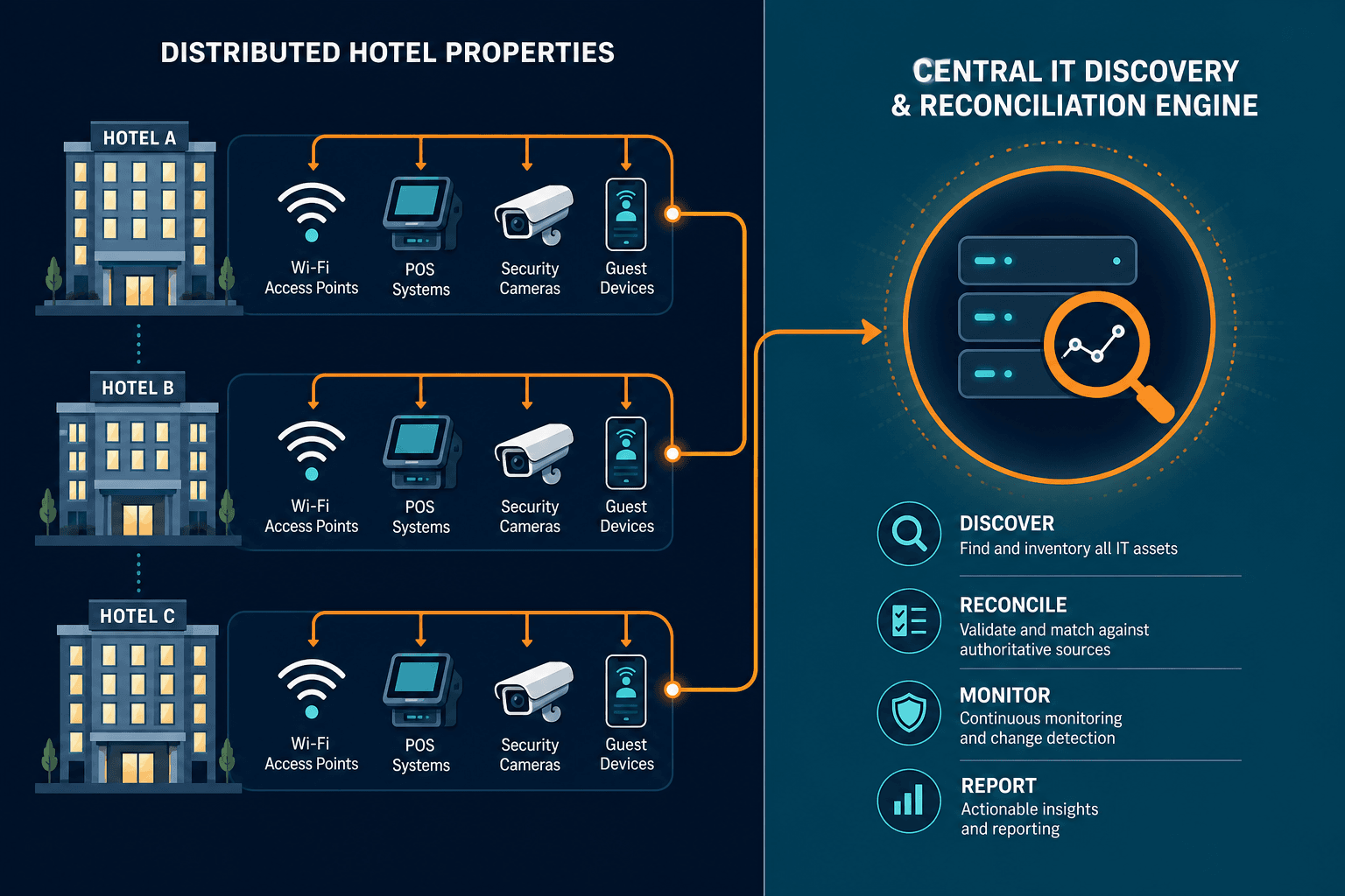 Conceptual Diagram Showing Distributed H — It Discovery In Hospitality