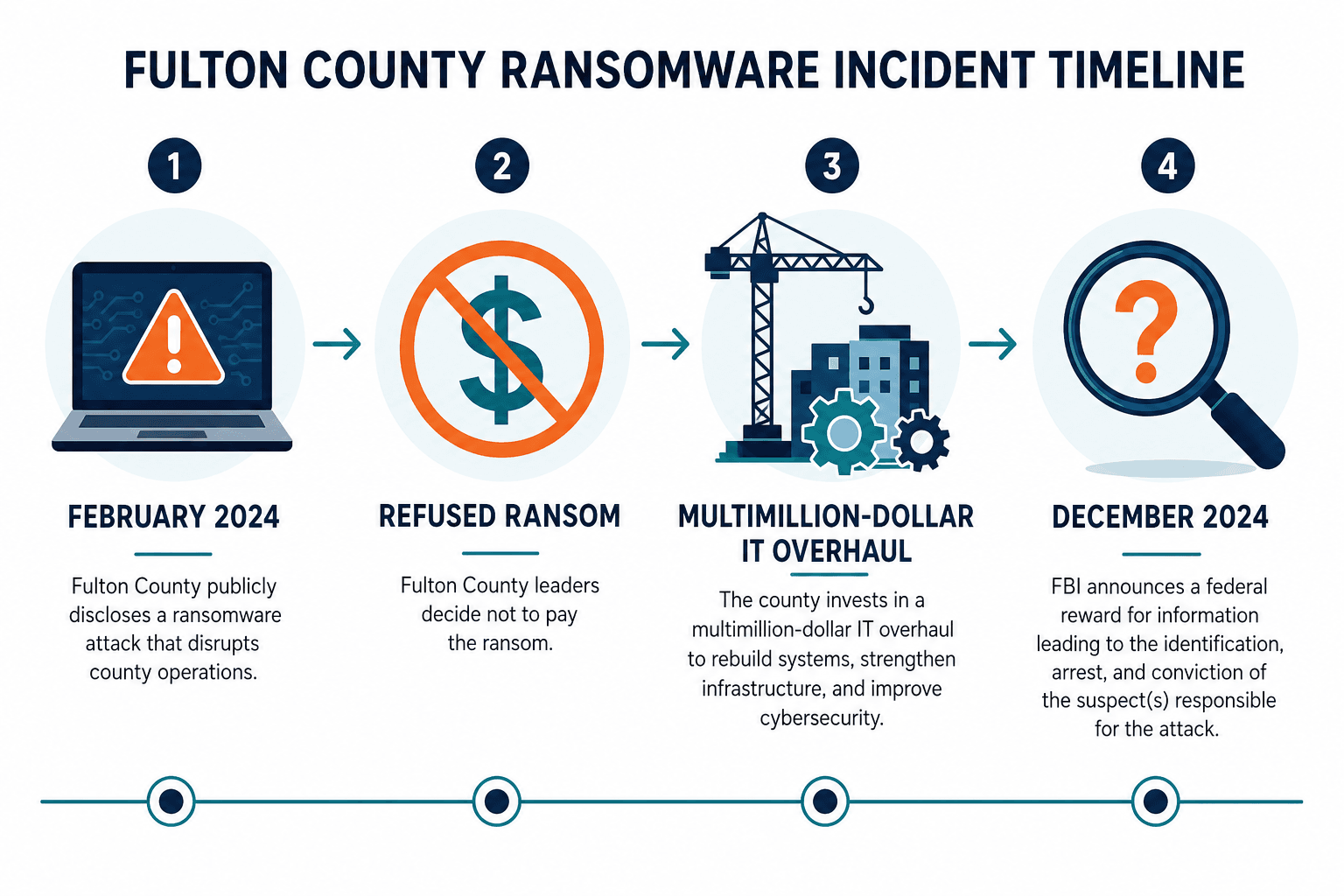 Conceptual Diagram Showing Fulton County — Unmanaged Devices Ransomware Risk Atlanta