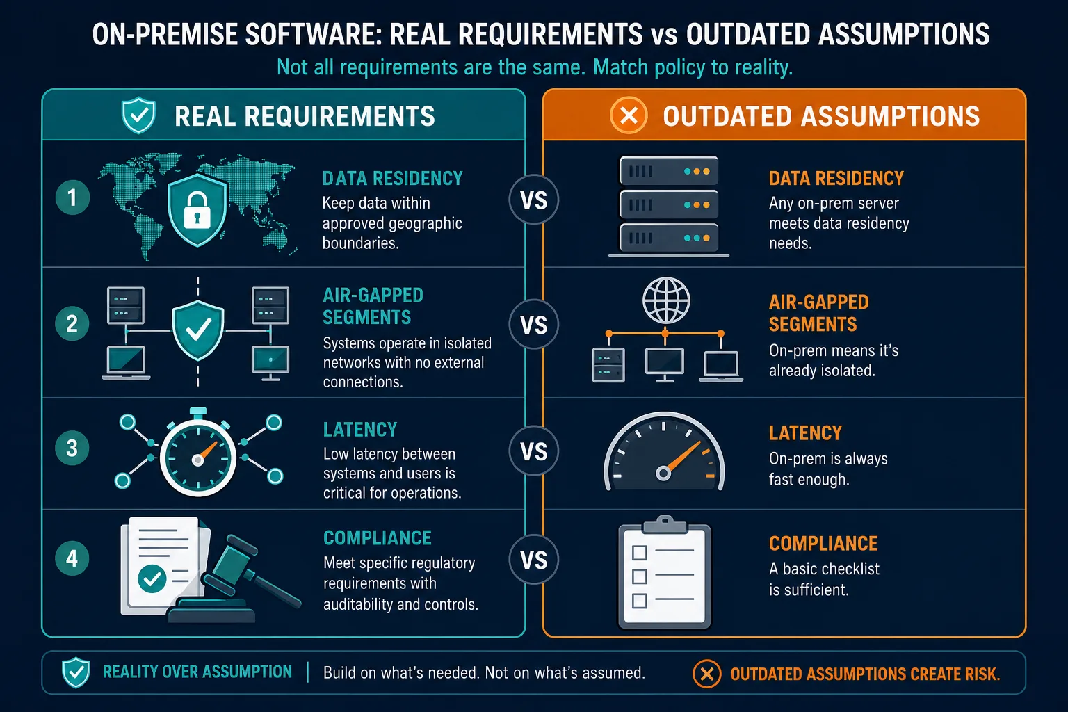 Matrix Comparing Real Technical Requirem — On Premise Software 2026 Deployment Guide