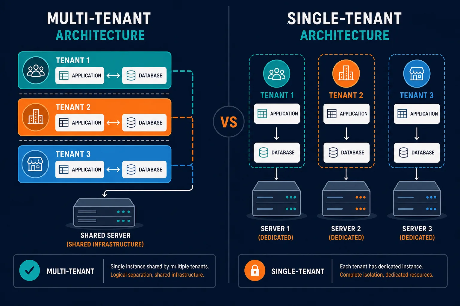 Multi Tenant Shared Application Stack Wi — Single Tenant Vs Multi Tenant