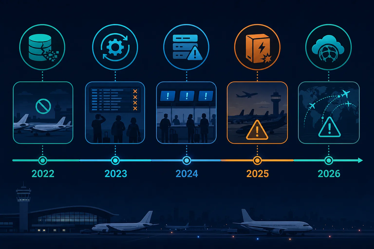 Timeline Graphic Showing Major Airline I Timeline Graphic Showing Major Airline I — Itom Aviation Airlines