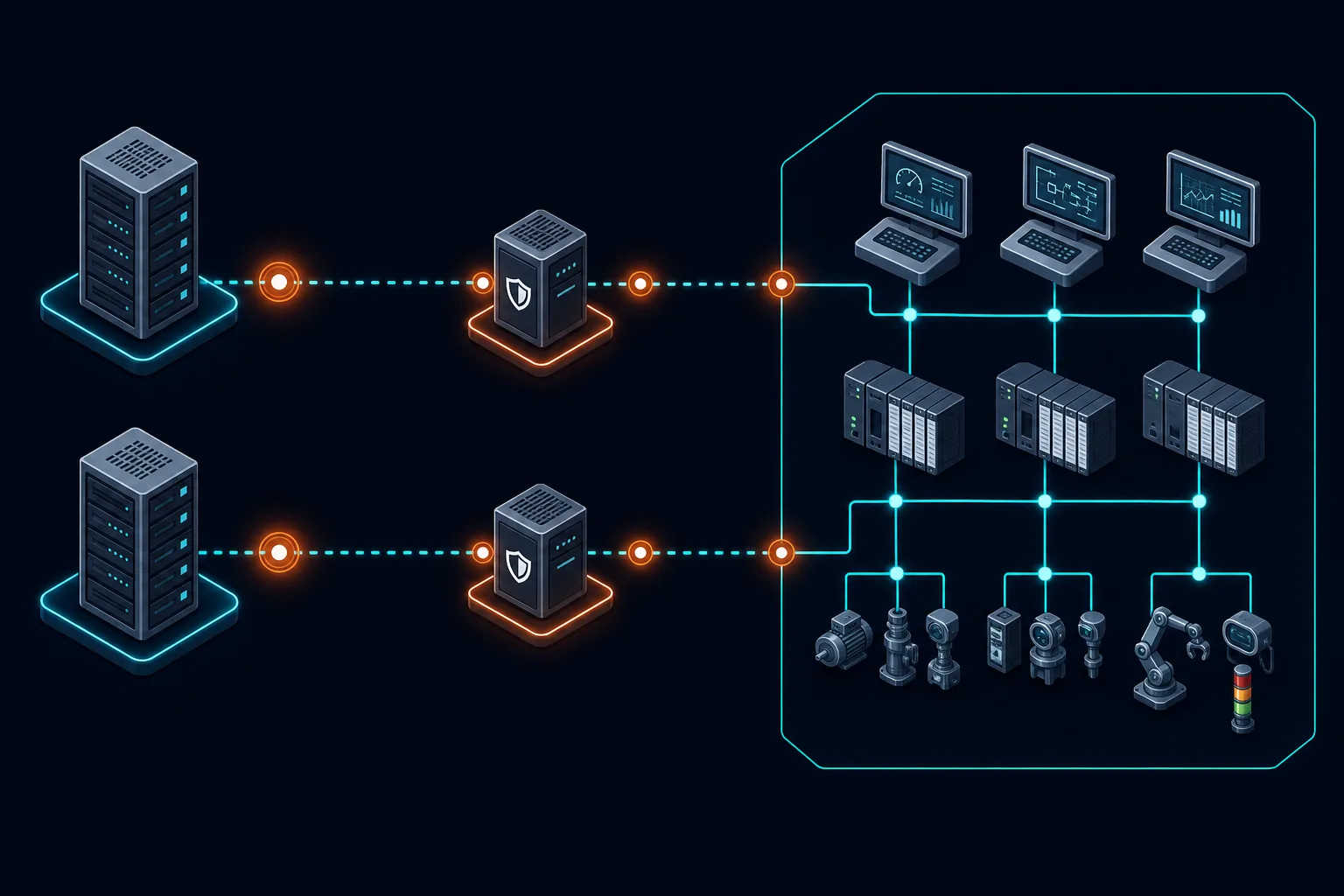 Production Service Dependency Path From — It Asset Visibility Chicago Manufacturing It Ot