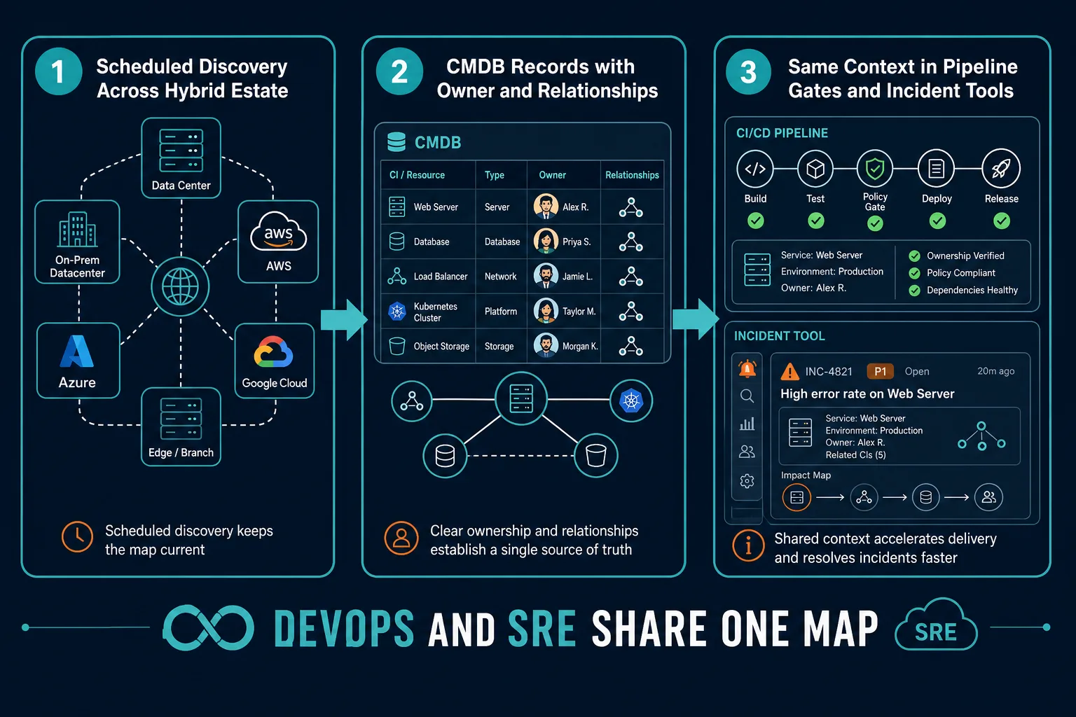 Three Step Flow Box 1 Scheduled Discover Three Step Flow Box 1 Scheduled Discover — Devops Vs Sre Both Practices Fail Missing Piece