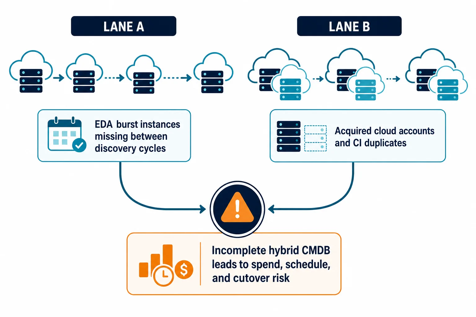 Two Lane Failure Diagram Lane A Eda — Hybrid Cloud Cmdb San Diego Telecom Semiconductor