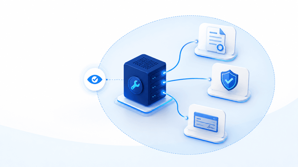 A shared insurance IT service connected to affected claims, policy verification, and payment systems.