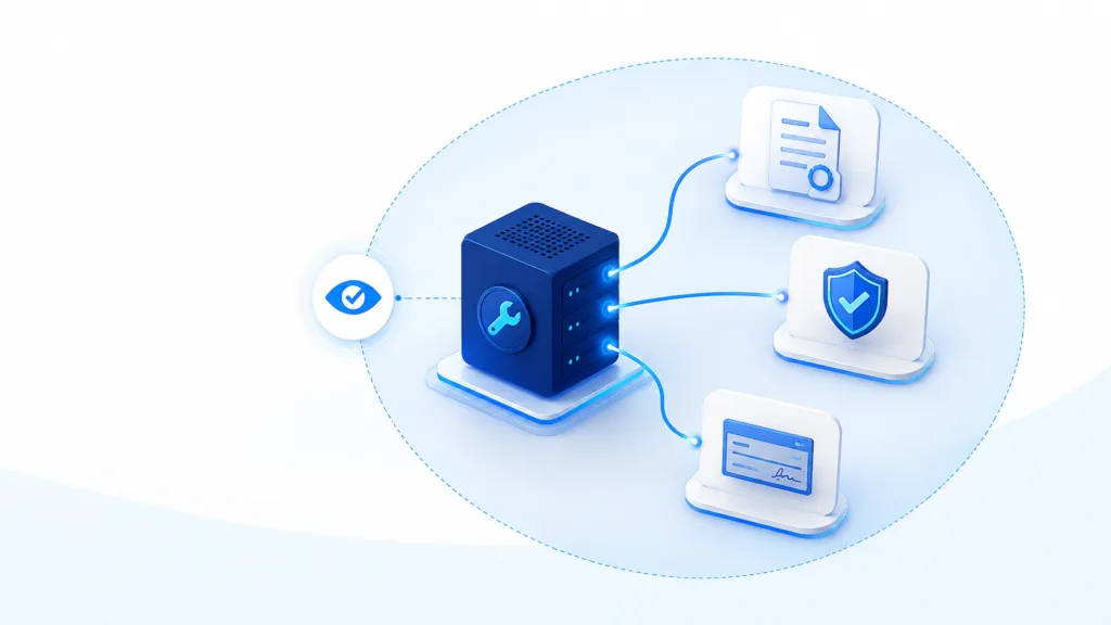 A shared insurance IT service connected to affected claims, policy verification, and payment systems.