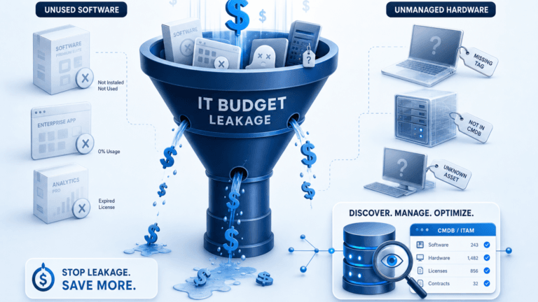 WHERE IS IT WASTING SPEND ON UNUSED SOFTWARE AND UNMANAGED HARDWARE?