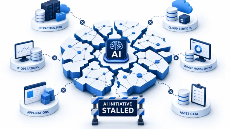 WHY DO AI IT INITIATIVES STALL WHEN ASSET AND SERVICE DATA IS FRAGMENTED?