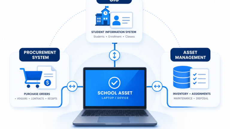 ASSET MANAGEMENT SOFTWARE FOR SCHOOLS STILL FAILS WHEN SIS AND PROCUREMENT NEVER MEET