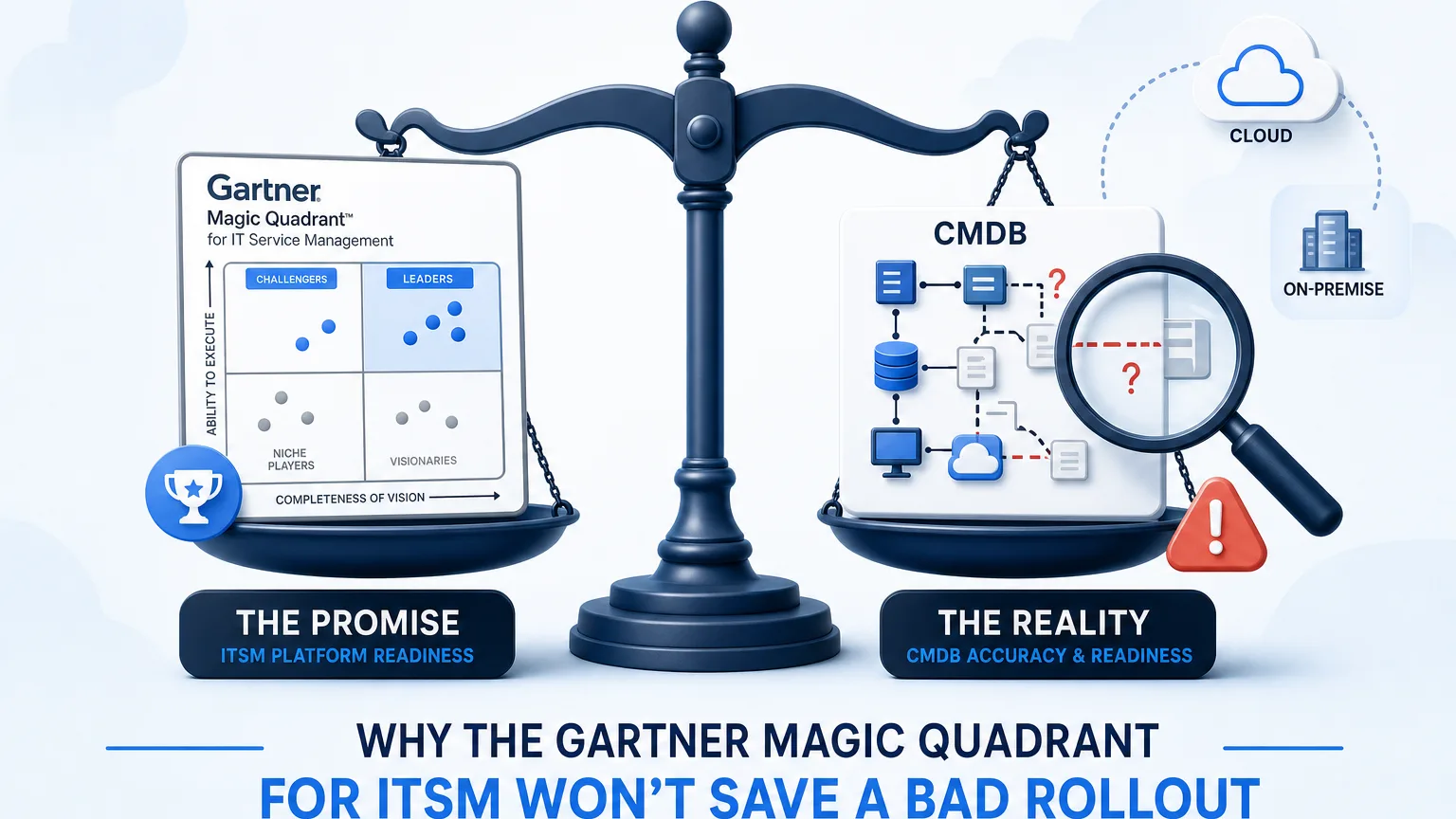 WHY THE GARTNER MAGIC QUADRANT FOR ITSM WON'T SAVE A BAD ROLLOUT