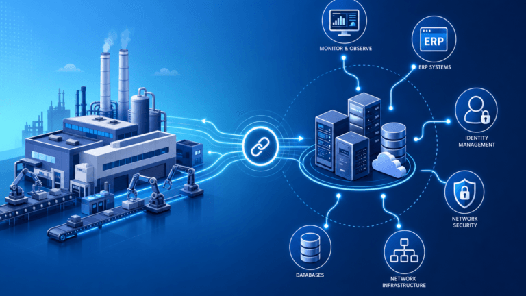 ITOM FOR MANUFACTURING: MONITORING THE ENTERPRISE LAYER BEHIND PLANT OPS