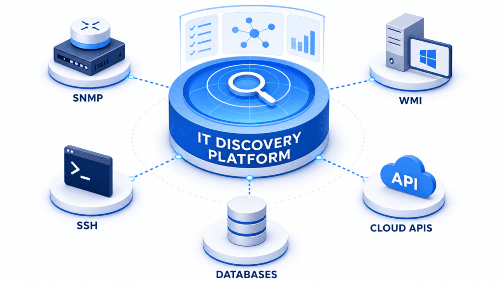 TOP IT DISCOVERY PLATFORMS FOR MULTI-PROTOCOL, MULTI-SOURCE ESTATES