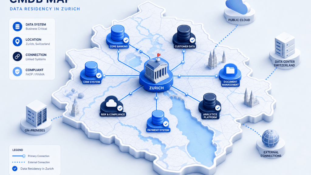 CMDB FOR DATA RESIDENCY IN ZURICH BANKS: DON'T LOSE THE MAP