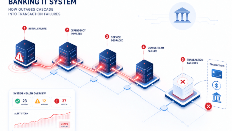 BANKING AND FINANCIAL SERVICES: TRACING HOW SYSTEM OUTAGES CASCADE INTO TRANSACTION FAILURES