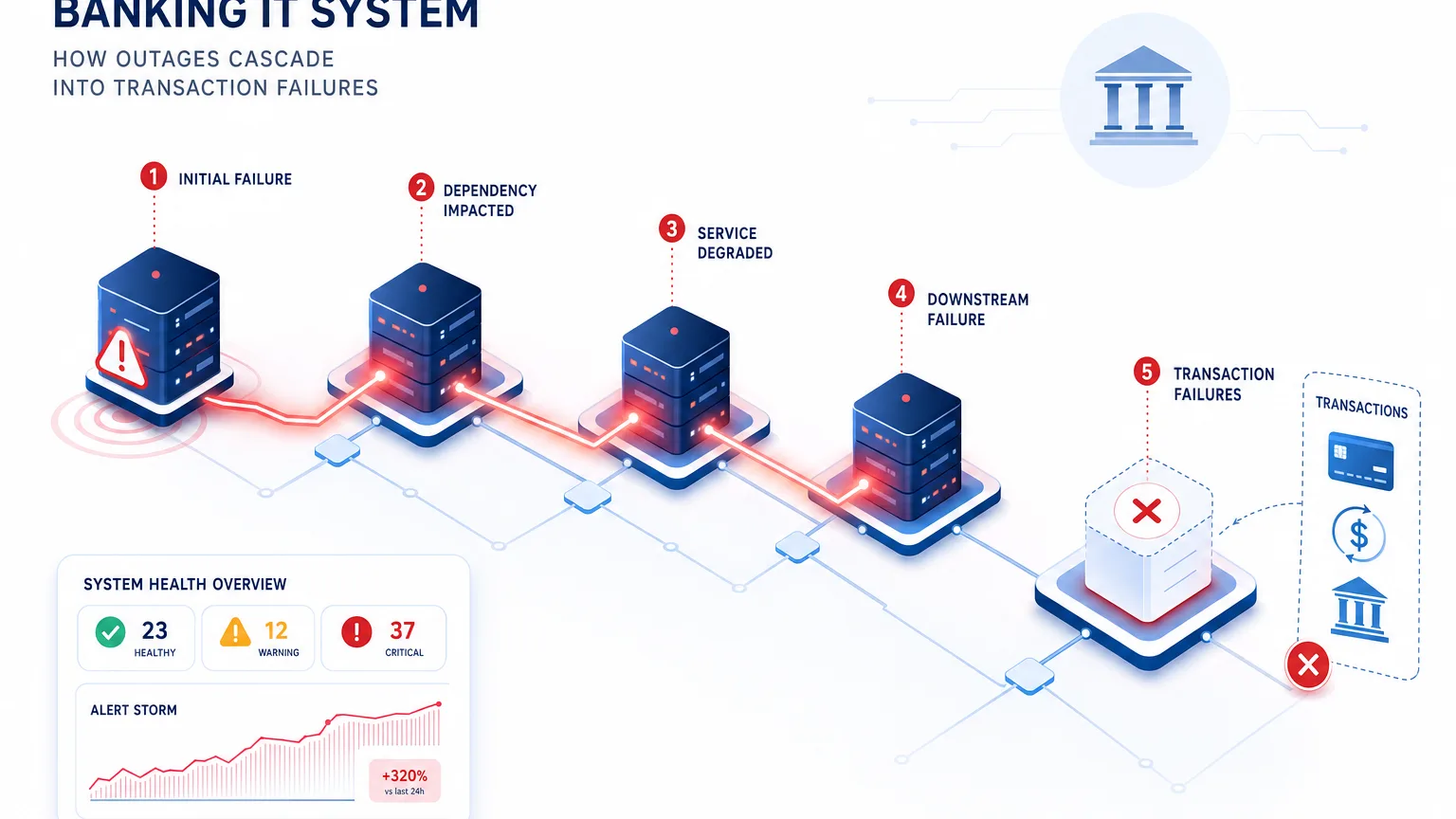 BANKING AND FINANCIAL SERVICES: TRACING HOW SYSTEM OUTAGES CASCADE INTO TRANSACTION FAILURES