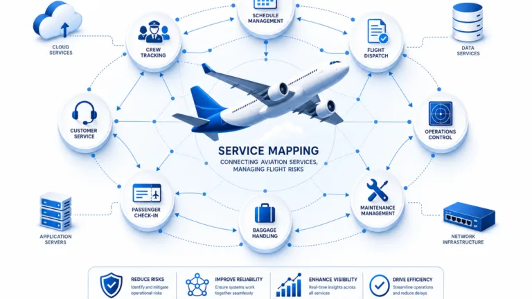 SERVICE MAPPING IN AVIATION ISN'T AN IT PROJECT. IT'S FLIGHT-RISK MANAGEMENT.