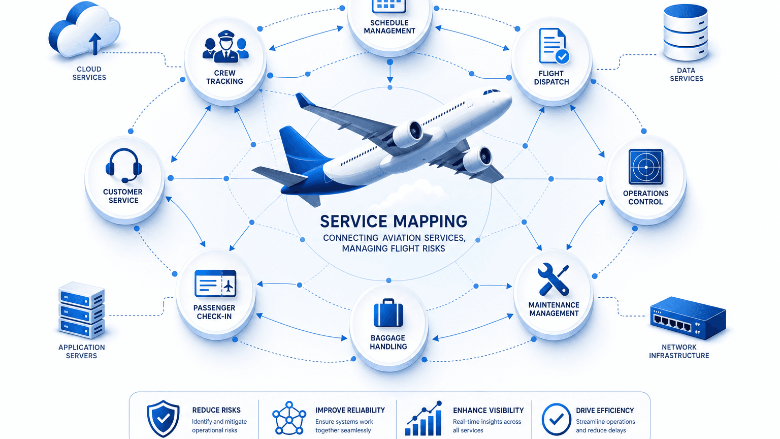 SERVICE MAPPING IN AVIATION ISN'T AN IT PROJECT. IT'S FLIGHT-RISK MANAGEMENT.