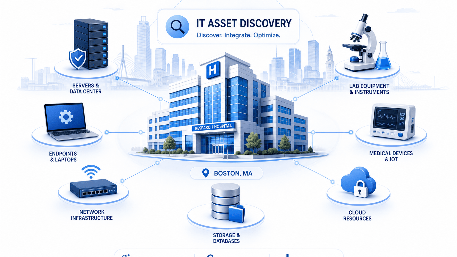 IT ASSET DISCOVERY FOR RESEARCH HOSPITALS IN BOSTON