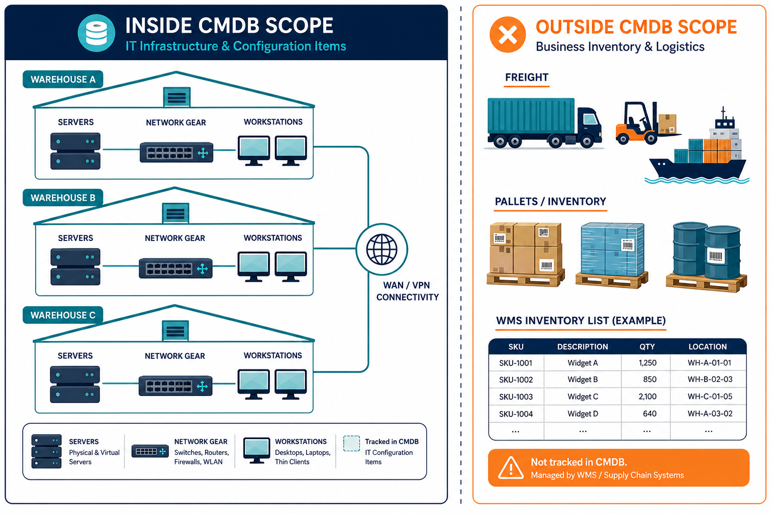 Multi Site Distribution It Record Scope Multi Site Distribution It Record Scope — Cmdb Automation Distribution Logistics Networks Denver