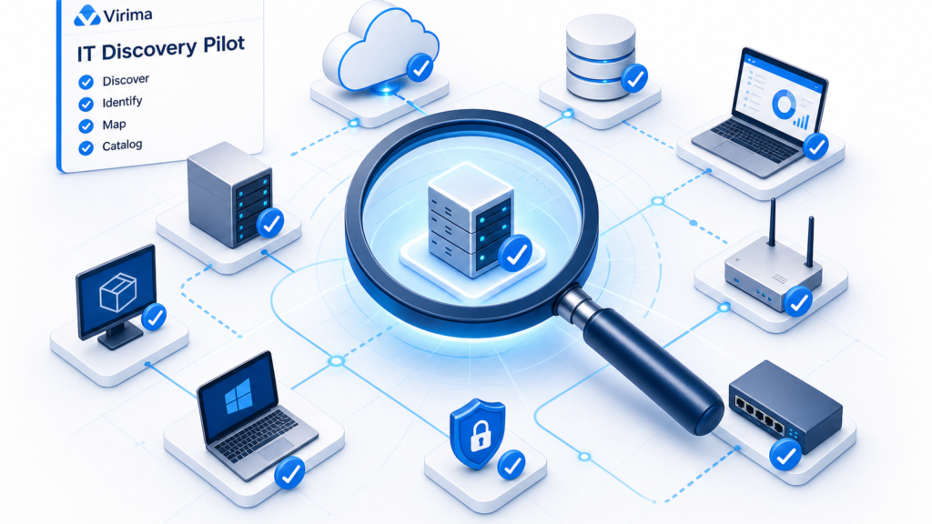 EXPLORE AN IT DISCOVERY PILOT FOR SMALL IT TEAMS TO TEST EFFICIENCY BEFORE YOU COMMIT