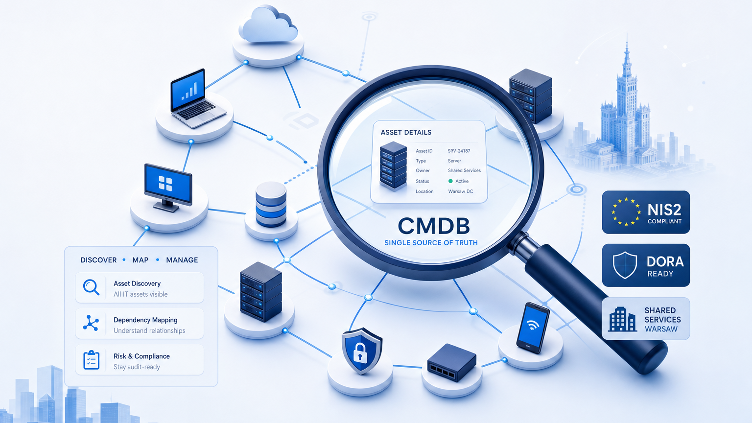 CMDB FOR NIS2 ASSET VISIBILITY IN WARSAW SHARED SERVICES