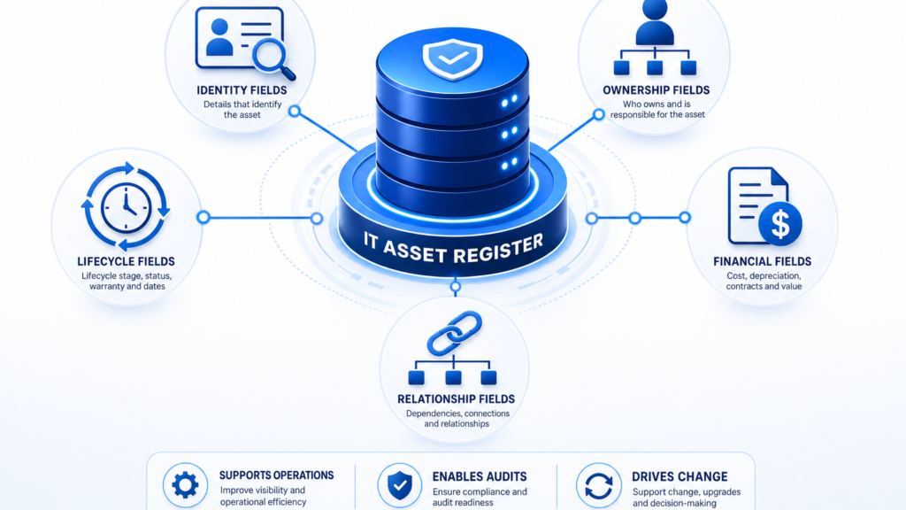 WHAT FIELDS SHOULD AN IT ASSET REGISTER INCLUDE?
